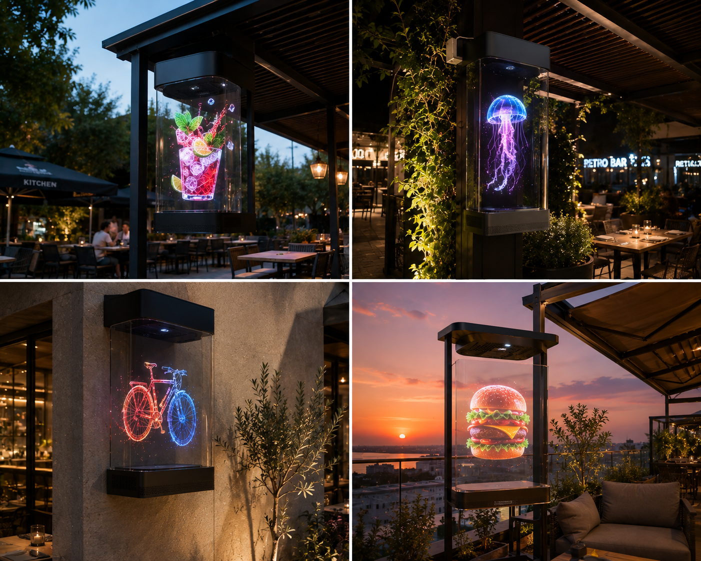 Air Vision outdoor hologram installations
